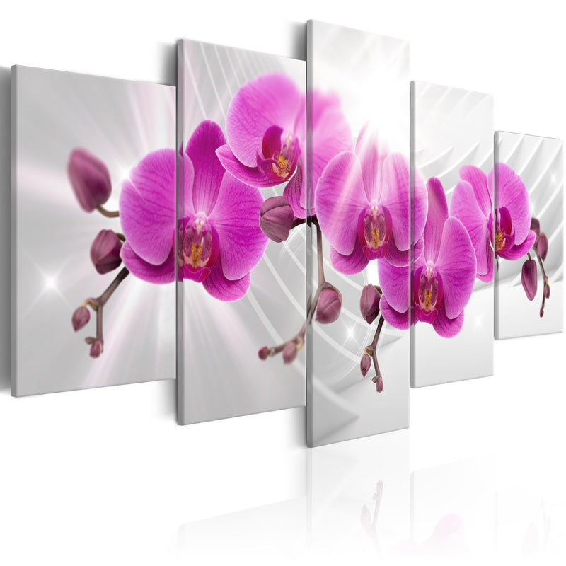 Glezna - Abstract Garden_ Pink Orchids Home Trends