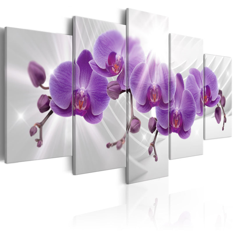Glezna - Abstract Garden_ Purple Orchis Home Trends