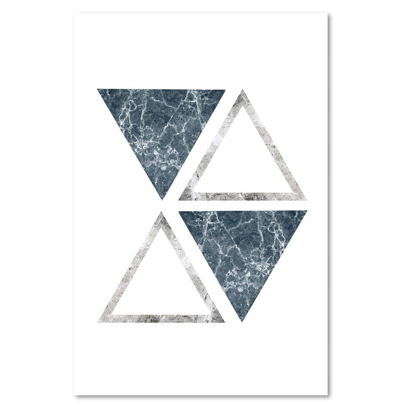 Kanva - Abstract Marble Triangles  Home Trends DECO