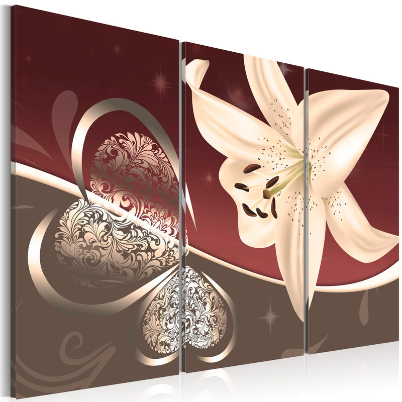 Glezna - Abstraction with lily - triptych Home Trends