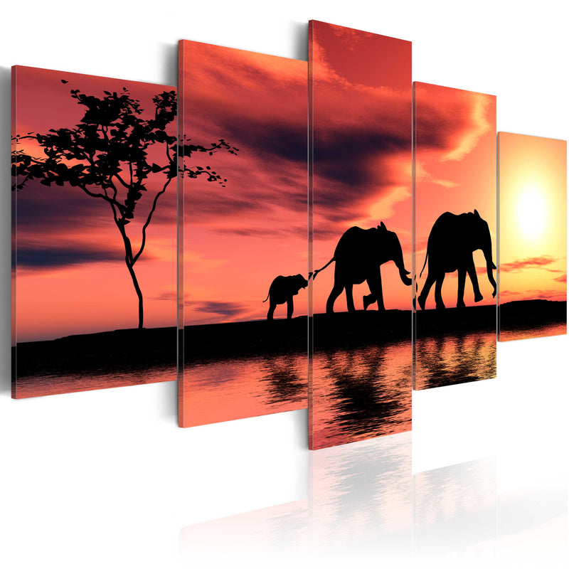 Glezna - Āfrikas ziloņu ģimene Home Trends