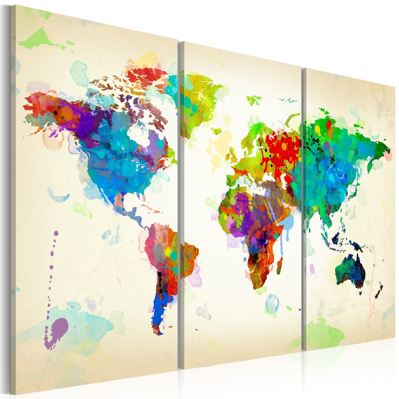 Glezna - All colors of the World - triptych Home Trends