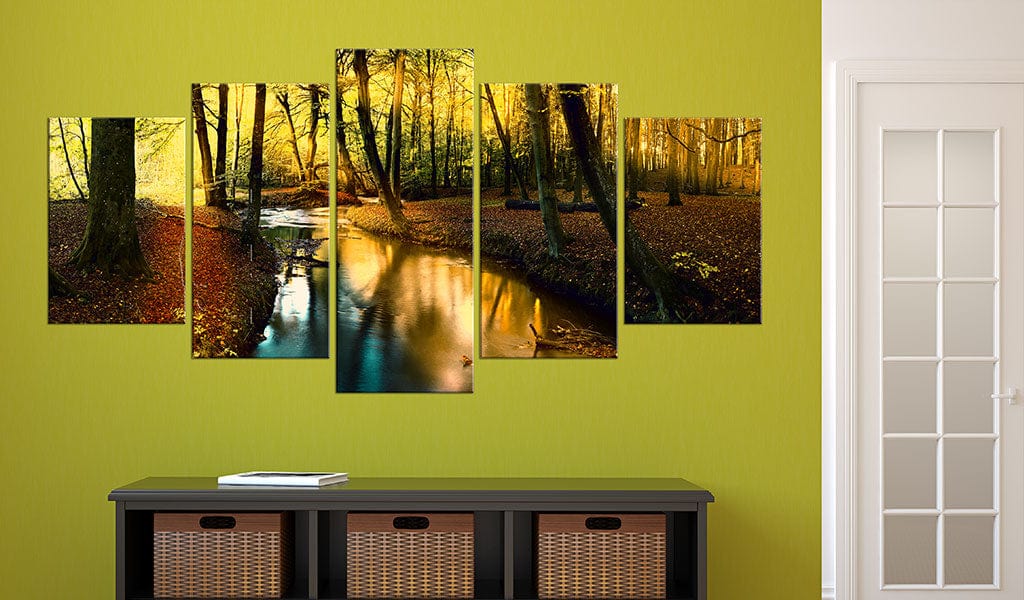 Glezna ar dabas motīvu - Rudens klusums mežā Home Trends