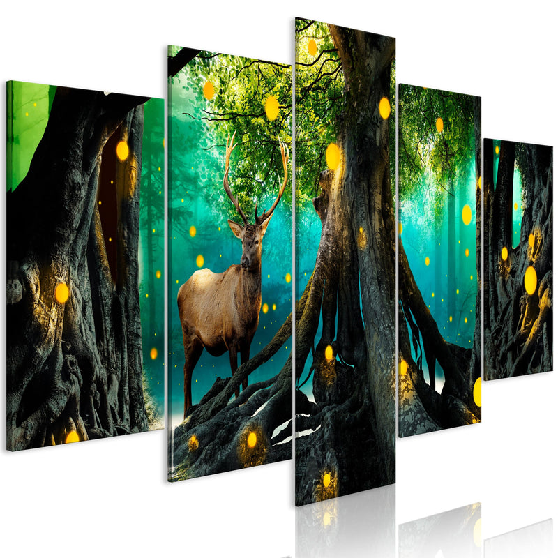 Glezna ar dabas tematiku - Apburtais mežs (5 daļas) Plata Home Trends