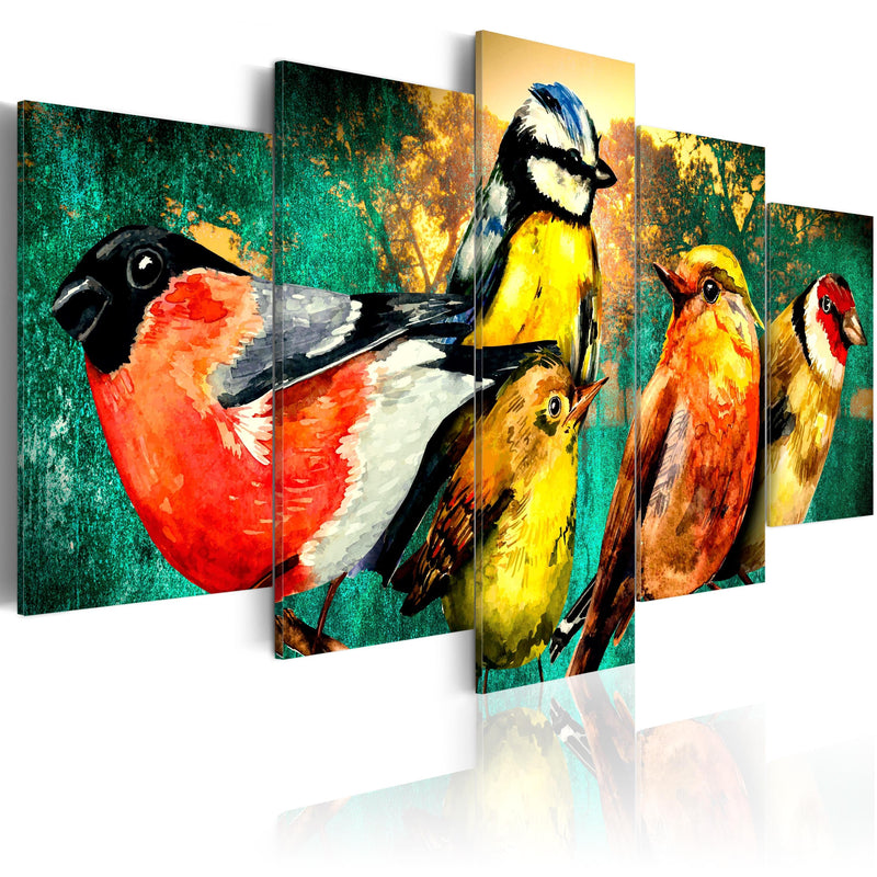 Glezna ar dabas tematiku - Putnu tikšanās Home Trends