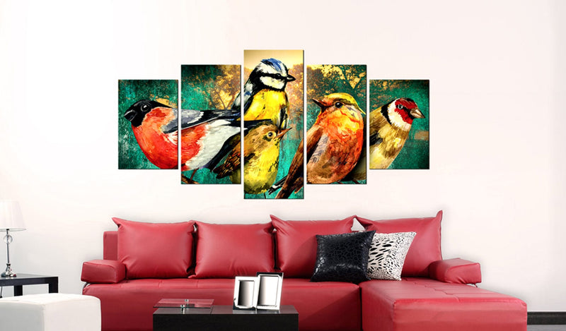 Glezna ar dabas tematiku - Putnu tikšanās Home Trends