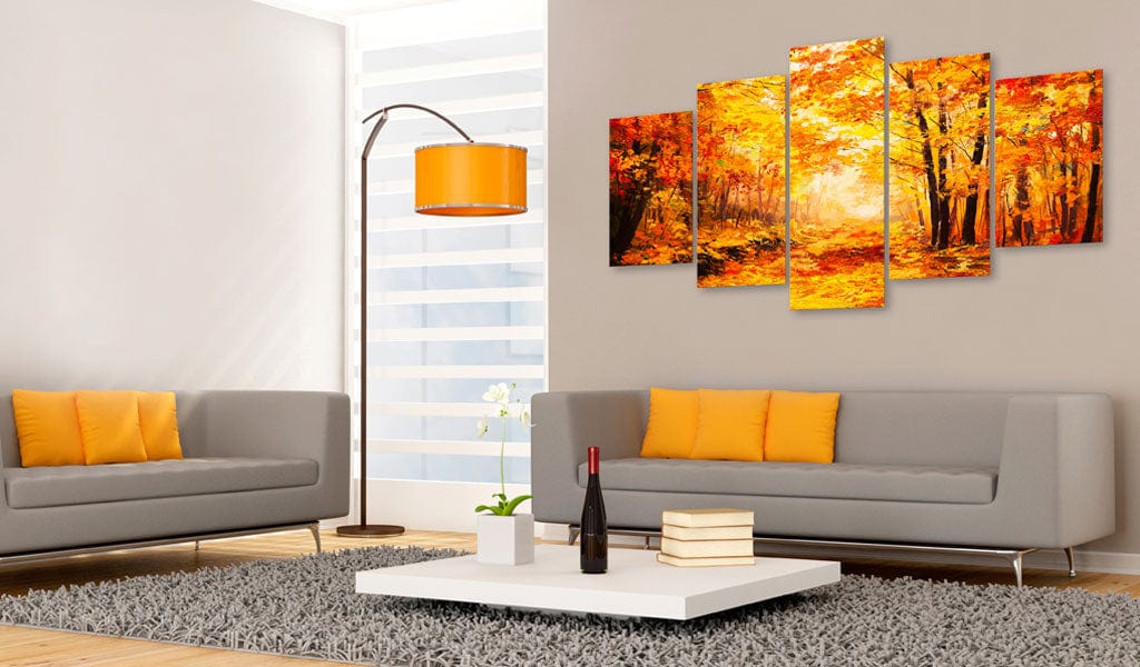Glezna ar dabas tematiku - Rudens aleja Home Trends