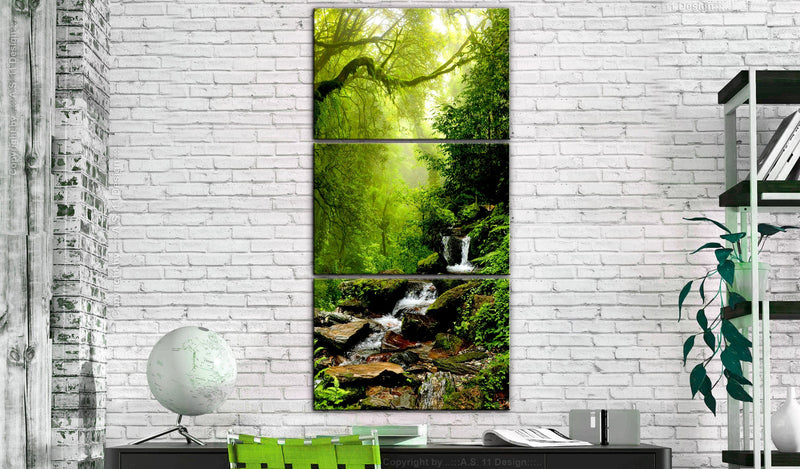 Glezna ar dabas tematiku - Upe starp kokiem 60x120 Home Trends