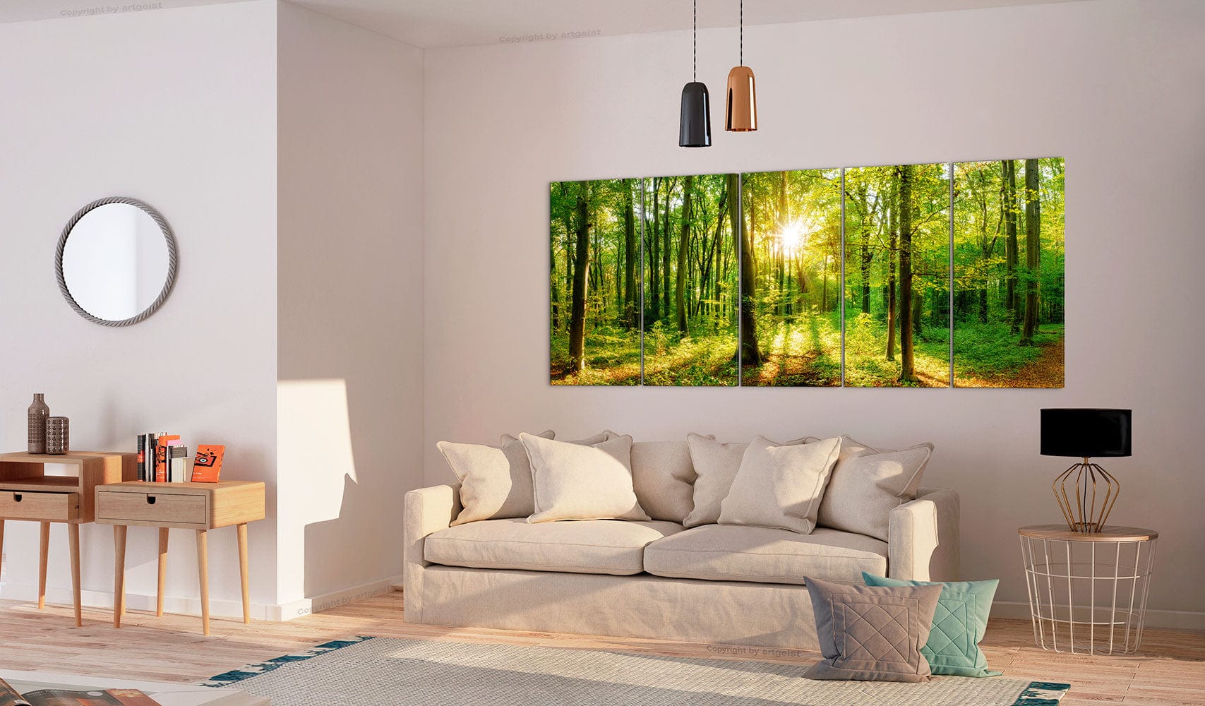 Glezna ar dabu - Burvju mežs Home Trends
