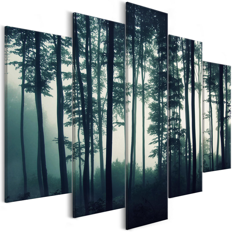 Glezna ar dabu - Tumšais mežs (5 daļas) Plata Home Trends