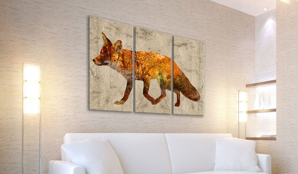 Glezna ar meža motīvu - Lapsa mežā Home Trends