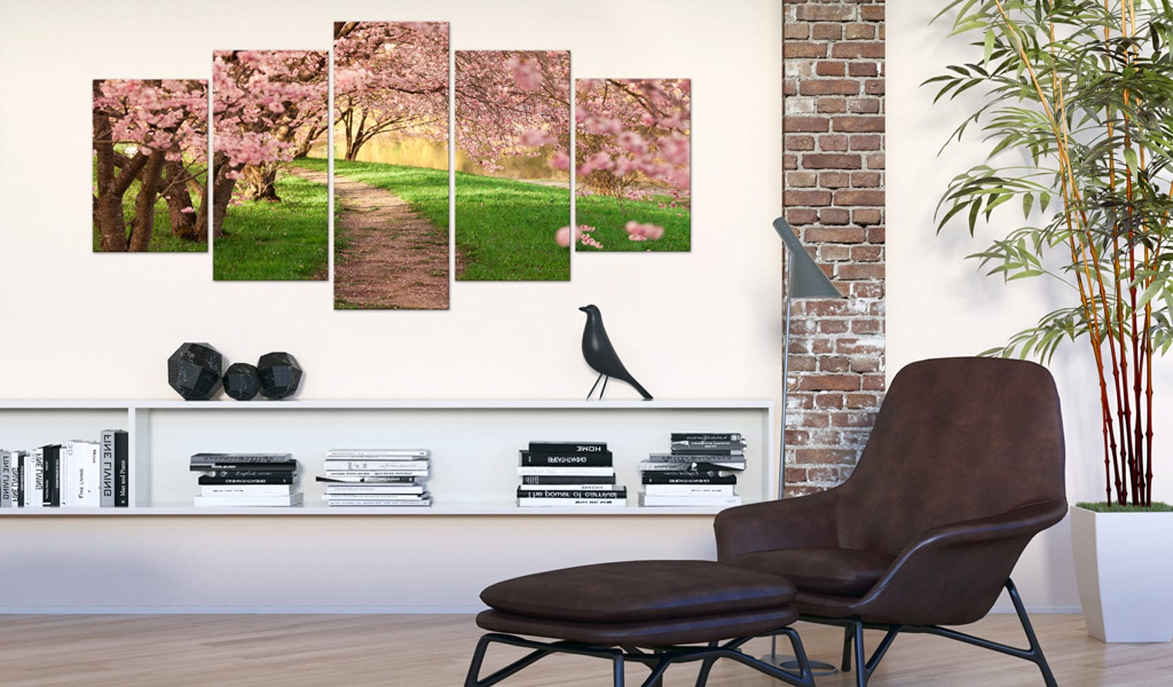 Glezna ar meža motīvu - Mīlestības ceļš Home Trends