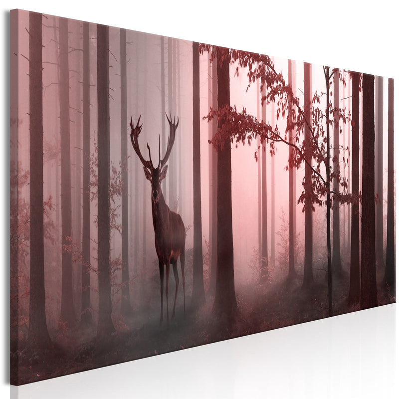 Glezna ar meža motīvu - Rīts (1 daļa) Šaura, rozā krāsā Home Trends