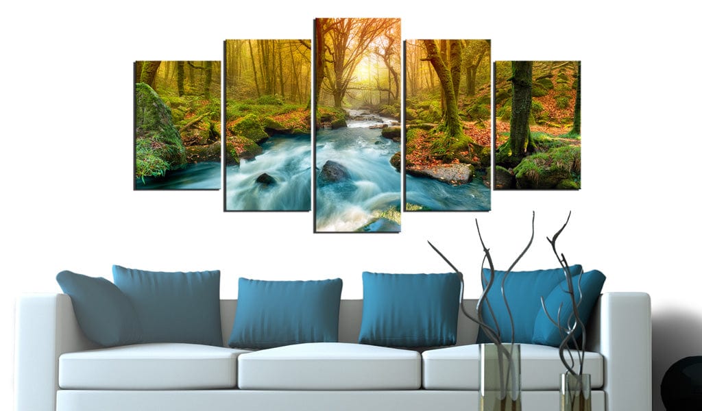 Glezna ar meža motīvu - Rīts pie upes Home Trends