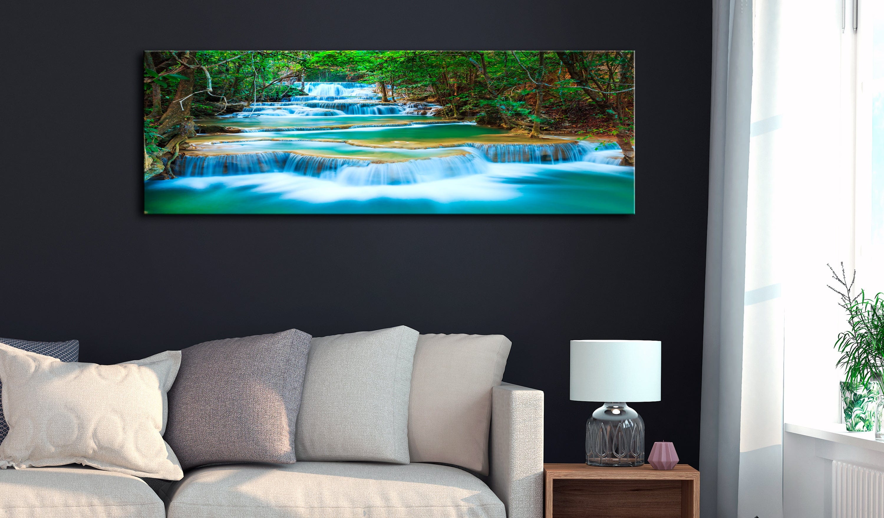 Glezna ar meža motīvu - Safīra ūdenskritumi Home Trends