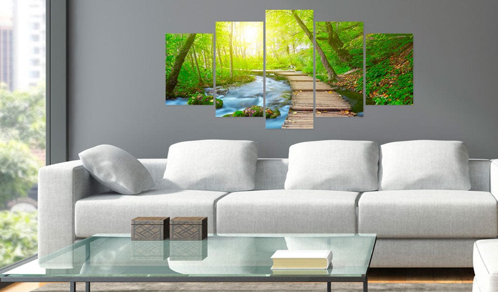 Glezna ar meža motīvu - Saulains mežs Home Trends