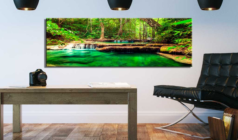 Glezna ar meža motīvu - Smaragda ūdenskritums Home Trends