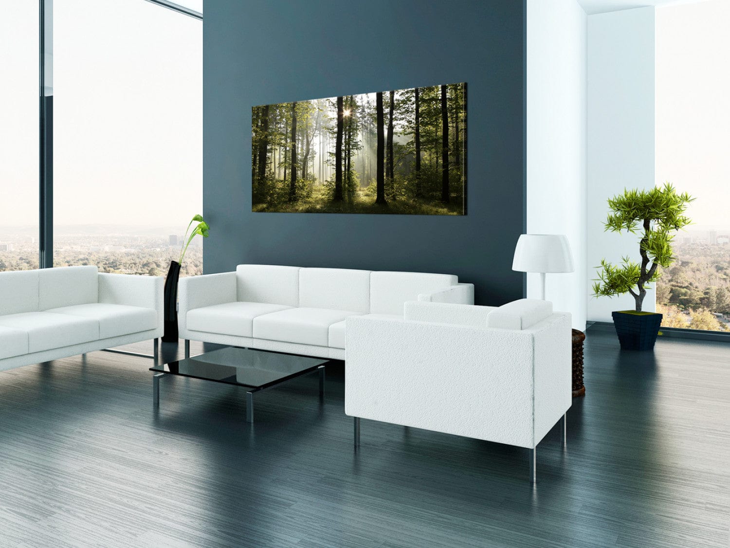 Glezna ar saulainu mežu - Skaists rīts, 97940 Home Trends