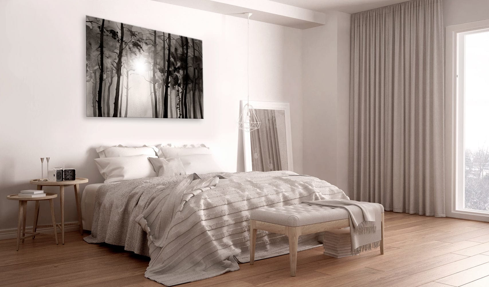 Glezna ar skaistu dabu - Miglains mežs Home Trends