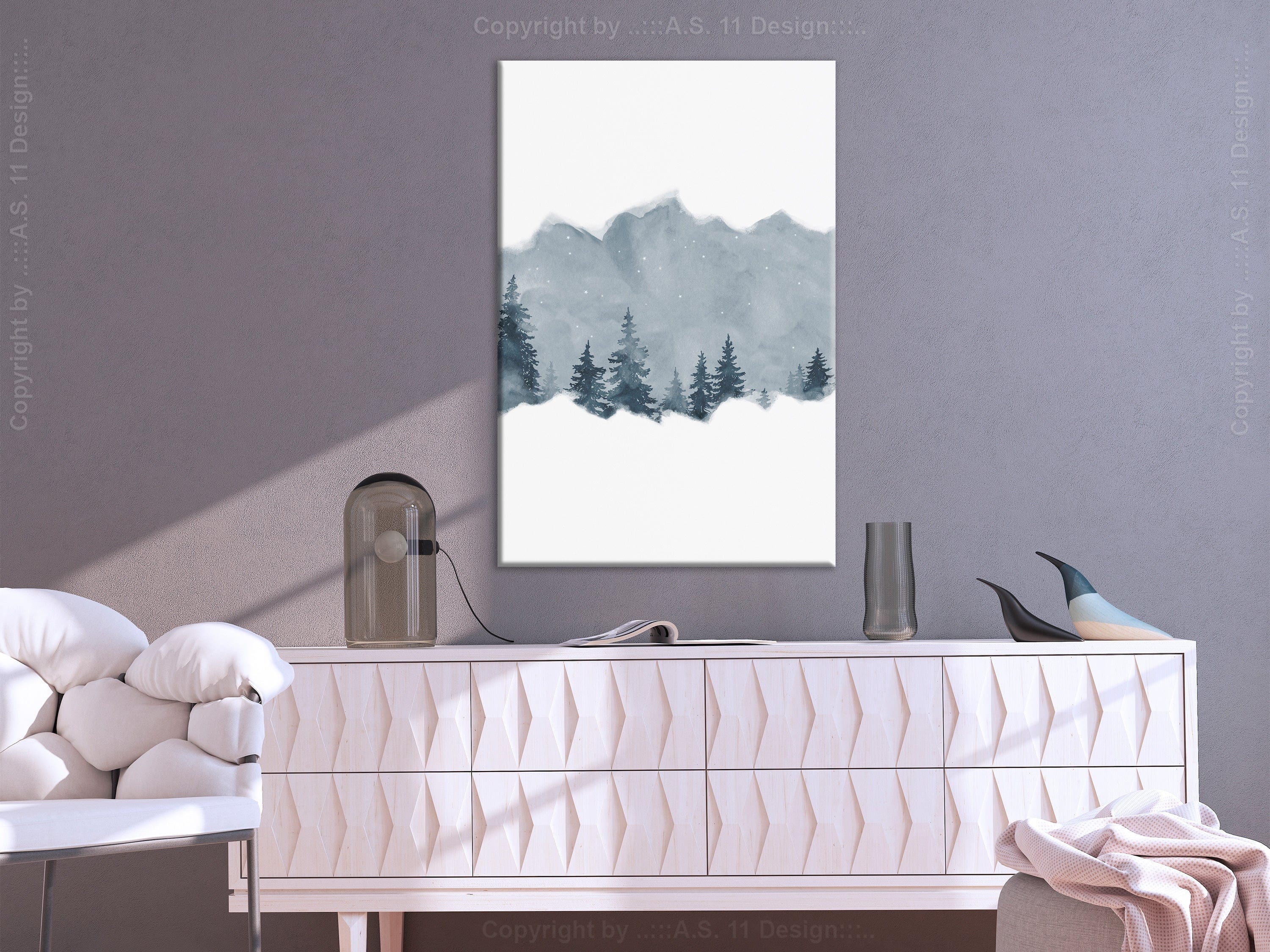 Glezna ar skaistu dabu - Slice of Siberia (1 Part) Vertical Home Trends