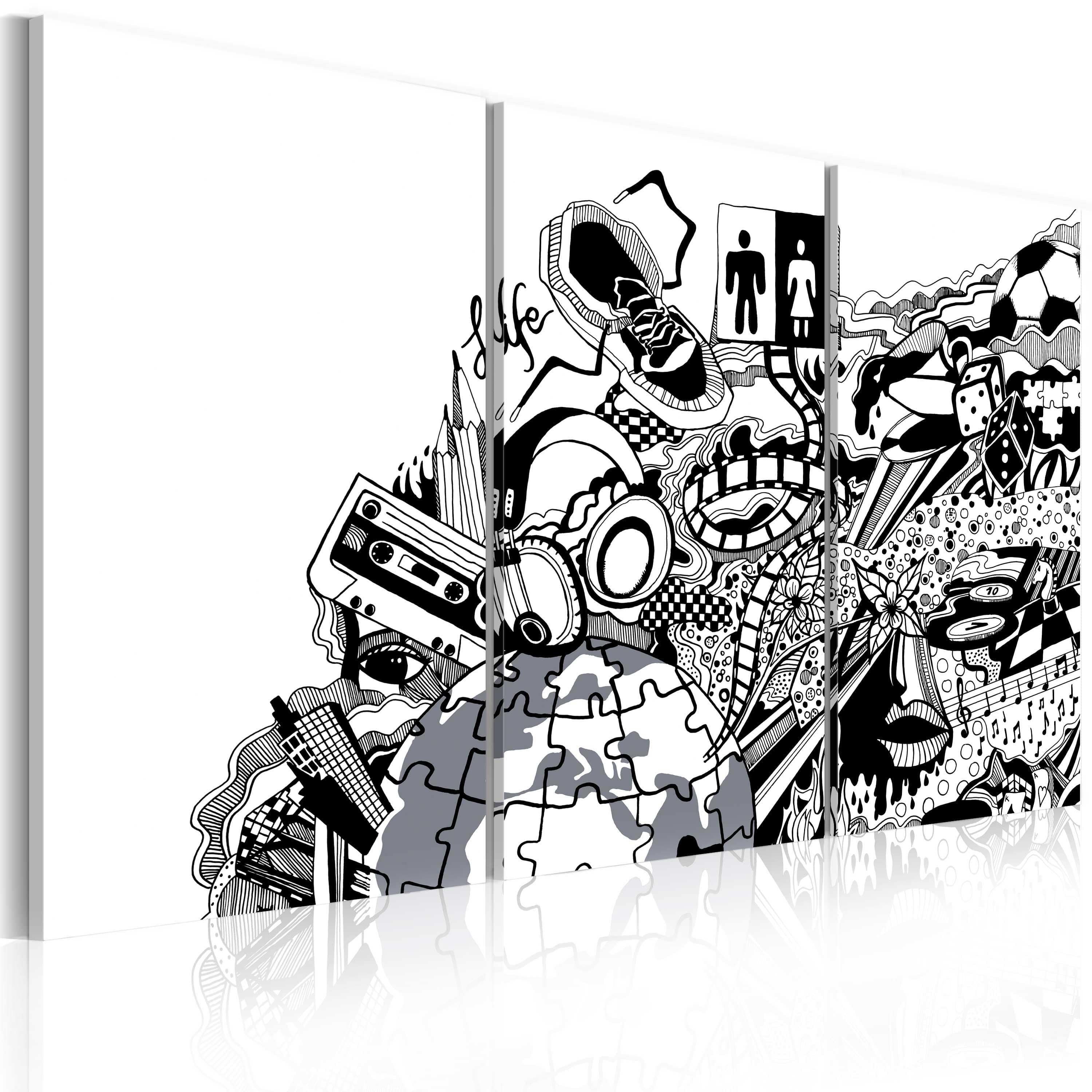 Glezna - Artistic mess - triptych Home Trends