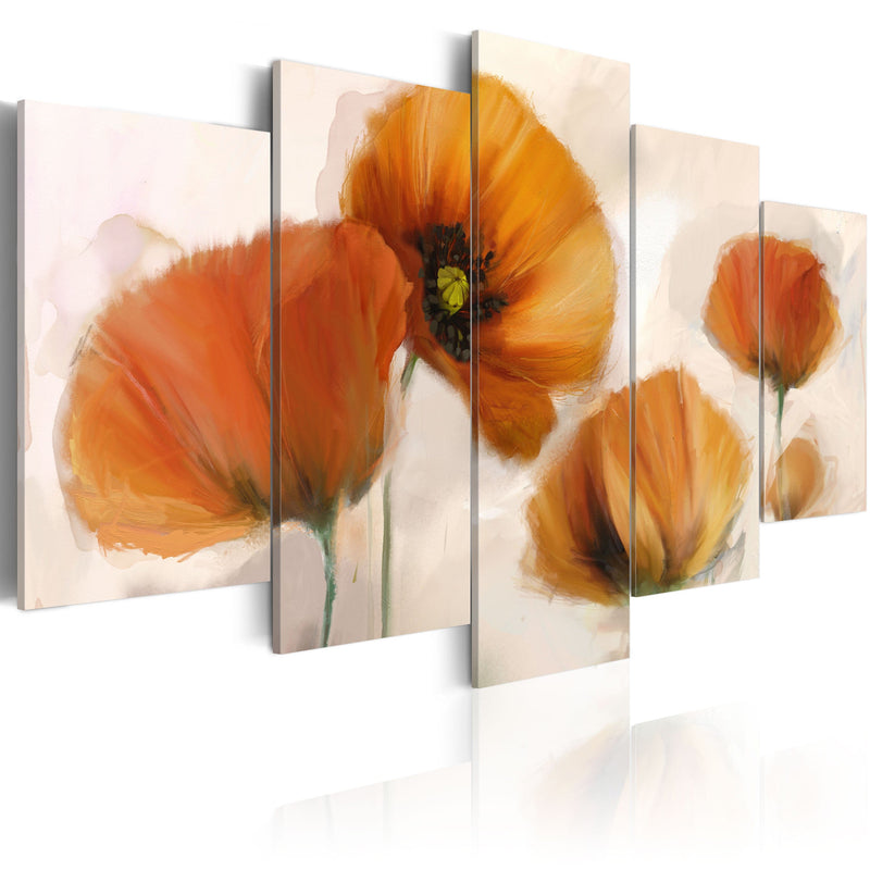 Glezna - Artistic poppies - 5 pieces Home Trends