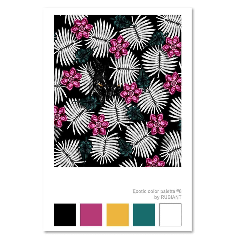 Kanva - Artwork Tropical Pink  Home Trends DECO