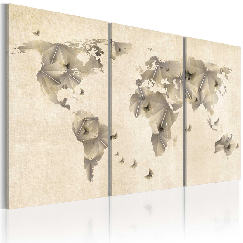 Glezna - Atlas of butterflies - triptych Home Trends