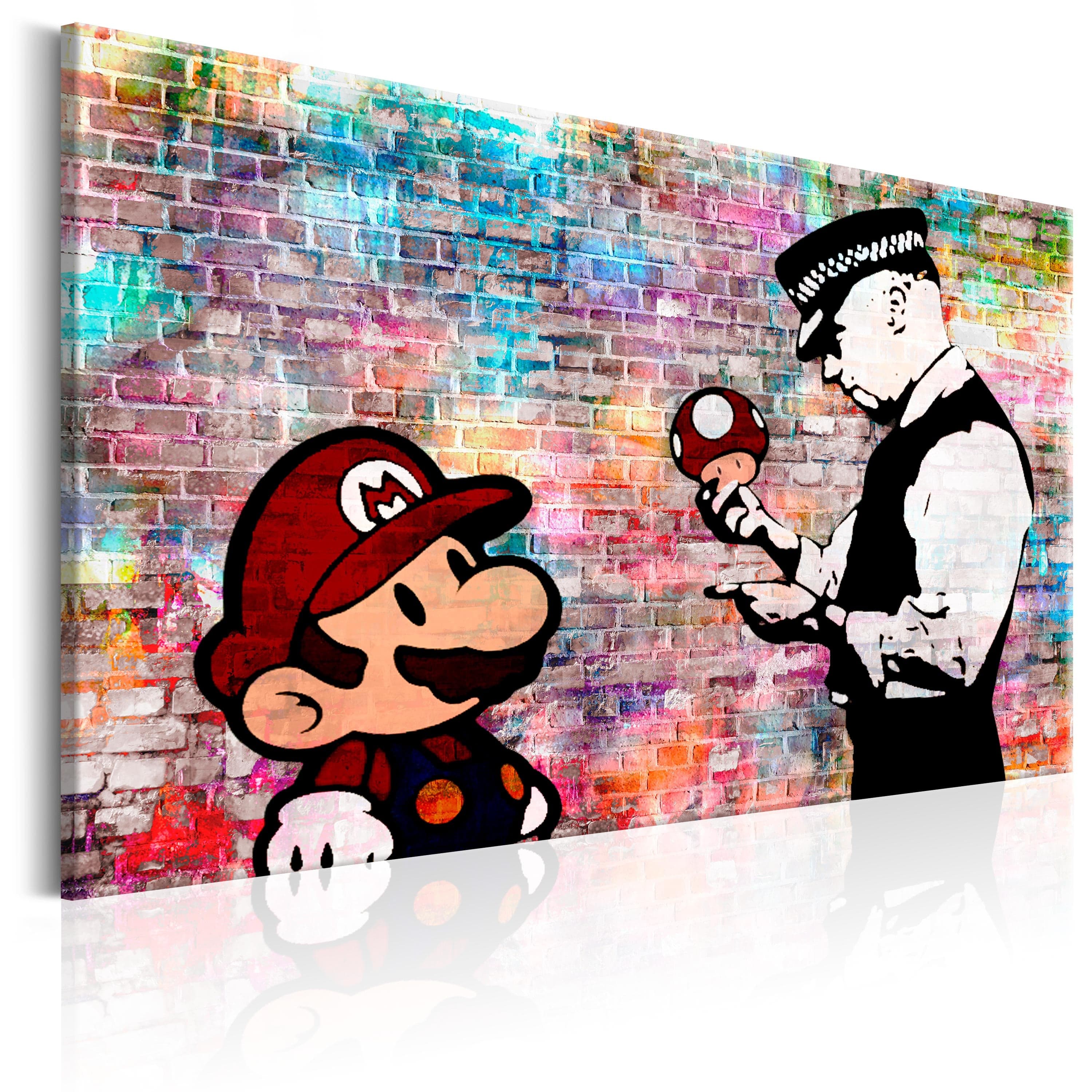 Glezna - Banksy_ Colourful Brick Home Trends