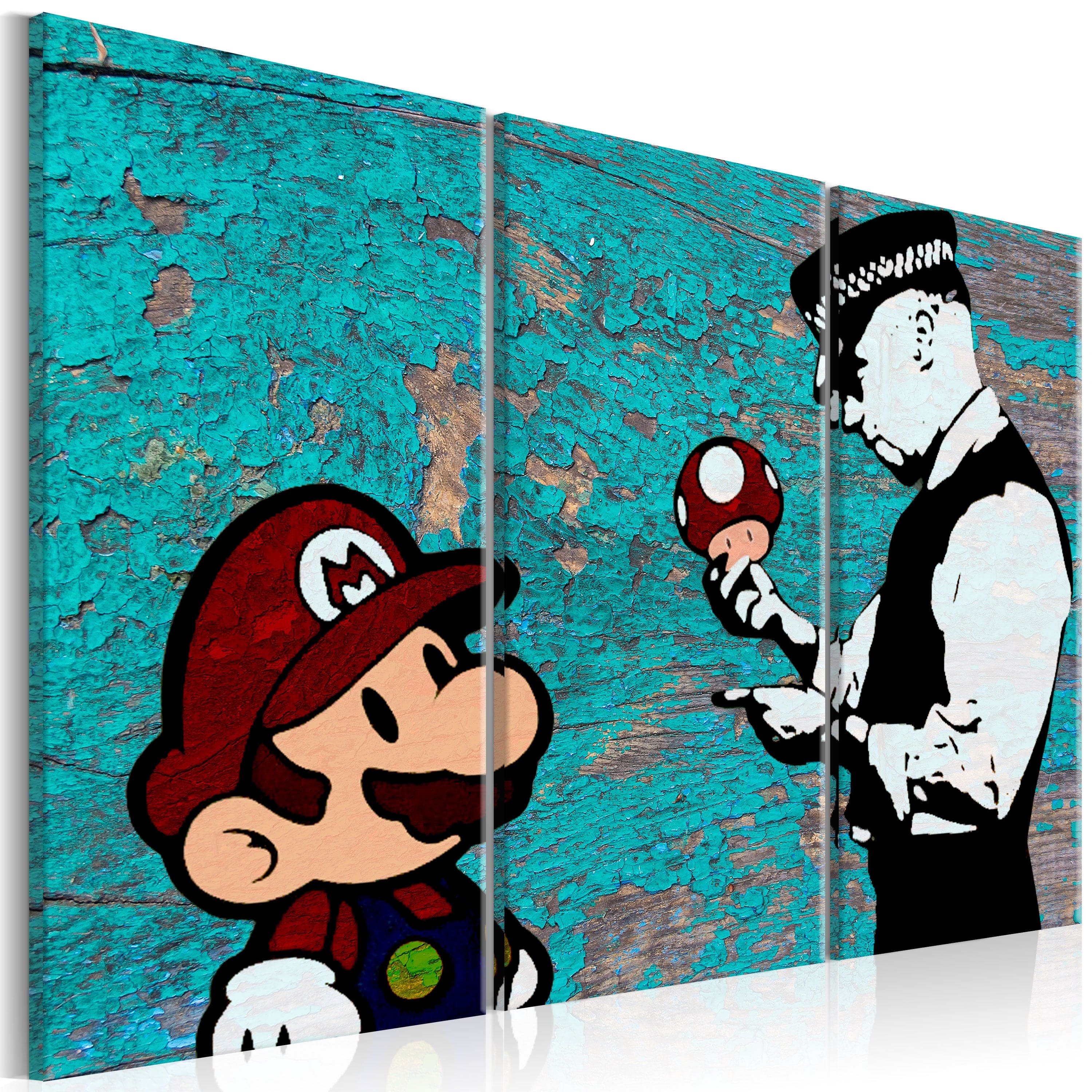 Glezna - Banksy_ Cracked Paint Home Trends