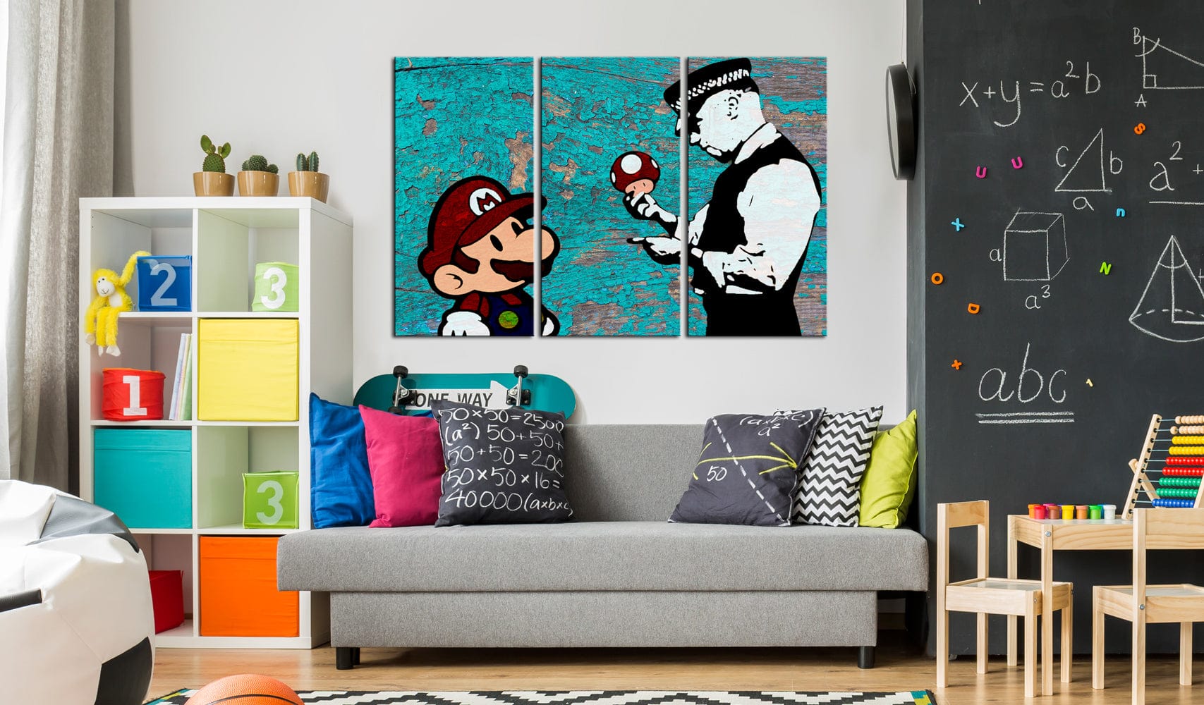 Glezna - Banksy_ Cracked Paint Home Trends