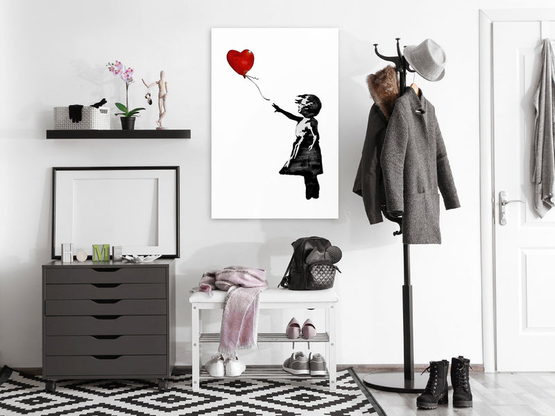 Glezna - Banksy_ Girl with Balloon (1 Part) Vertical Home Trends