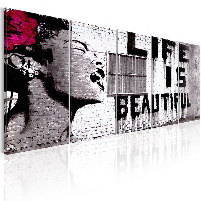 Kanva - Banksy_ Life is Beautiful Home Trends