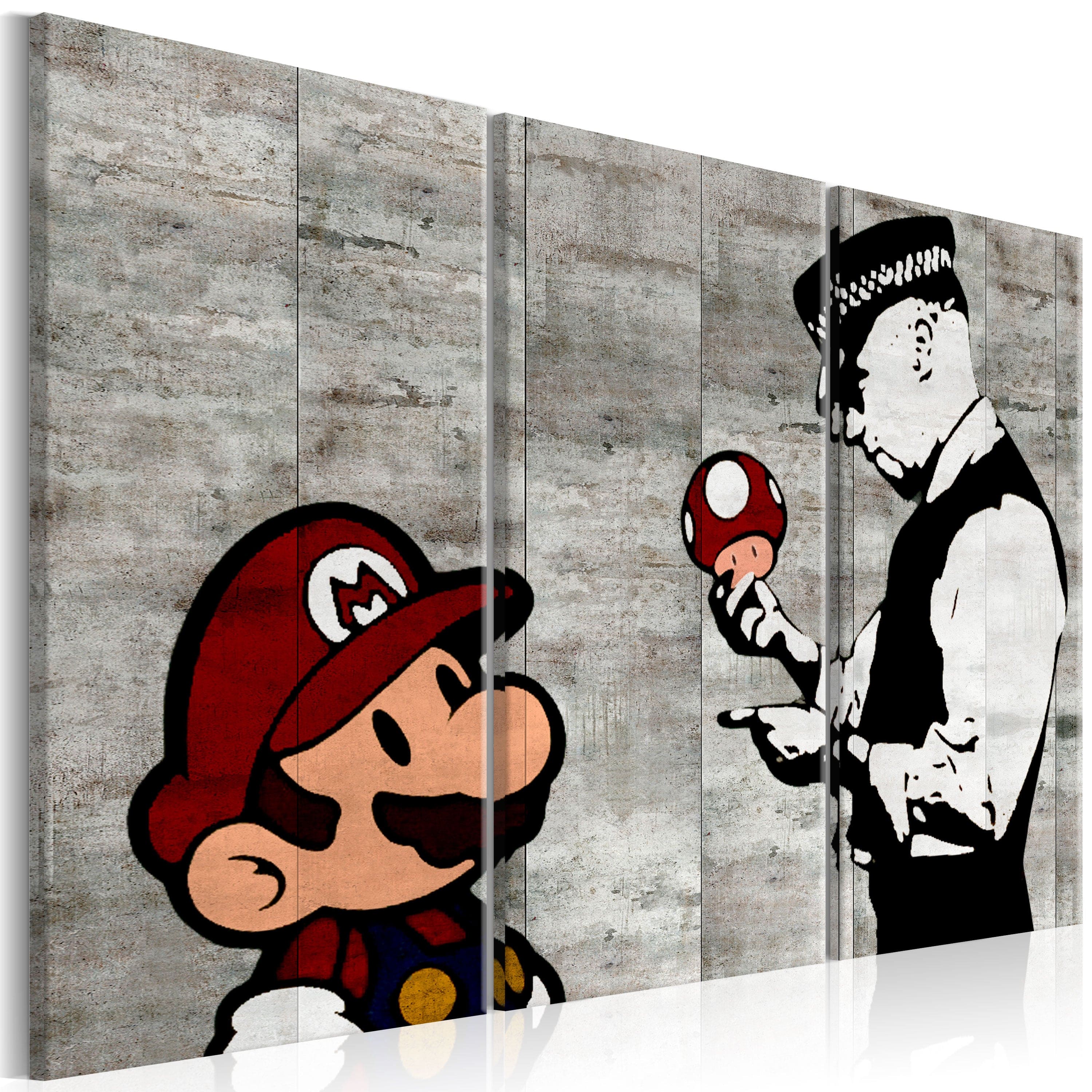 Glezna - Banksy_ Mario Bros Home Trends