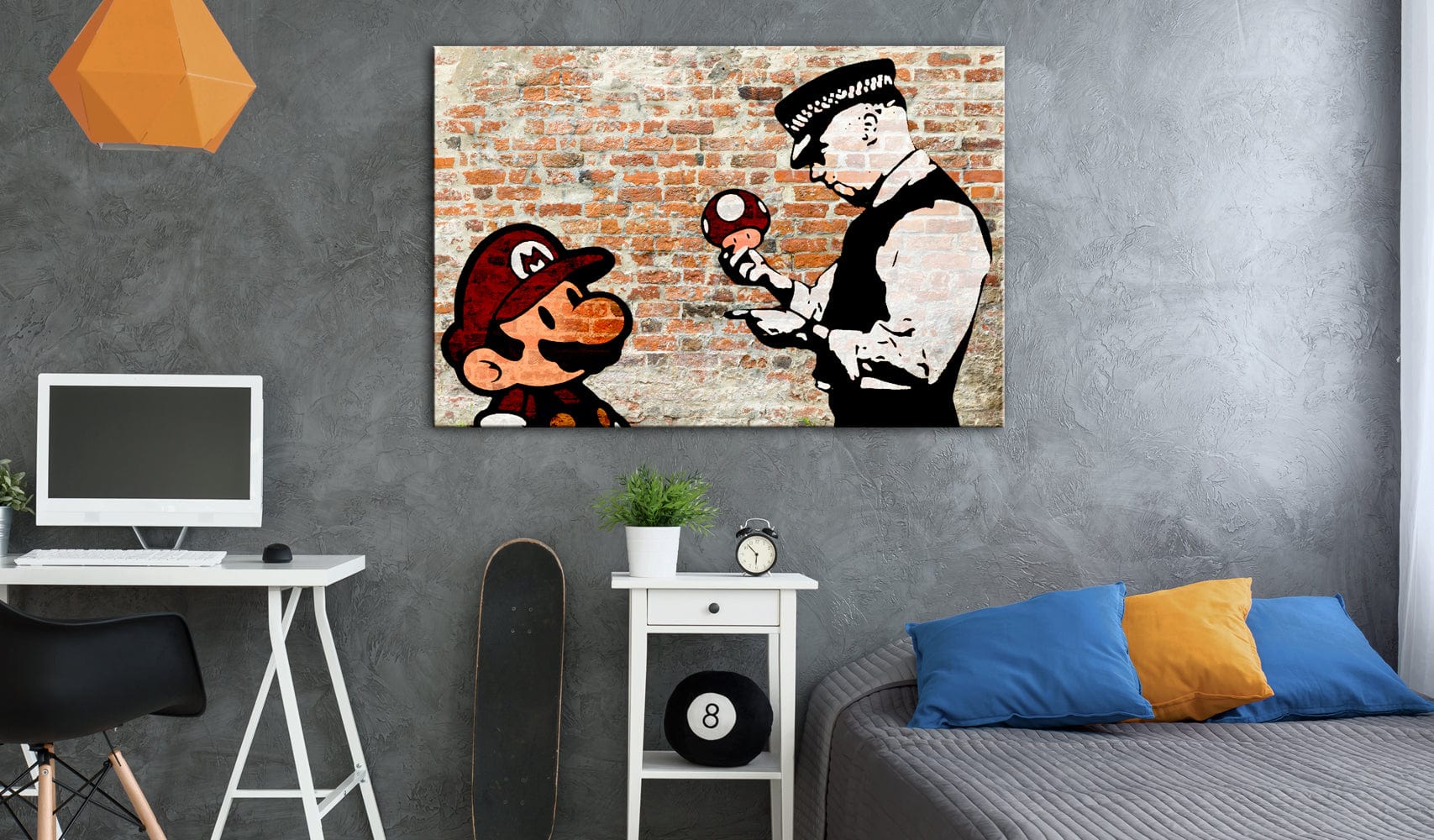 Glezna - Banksy_ Police Caution Home Trends