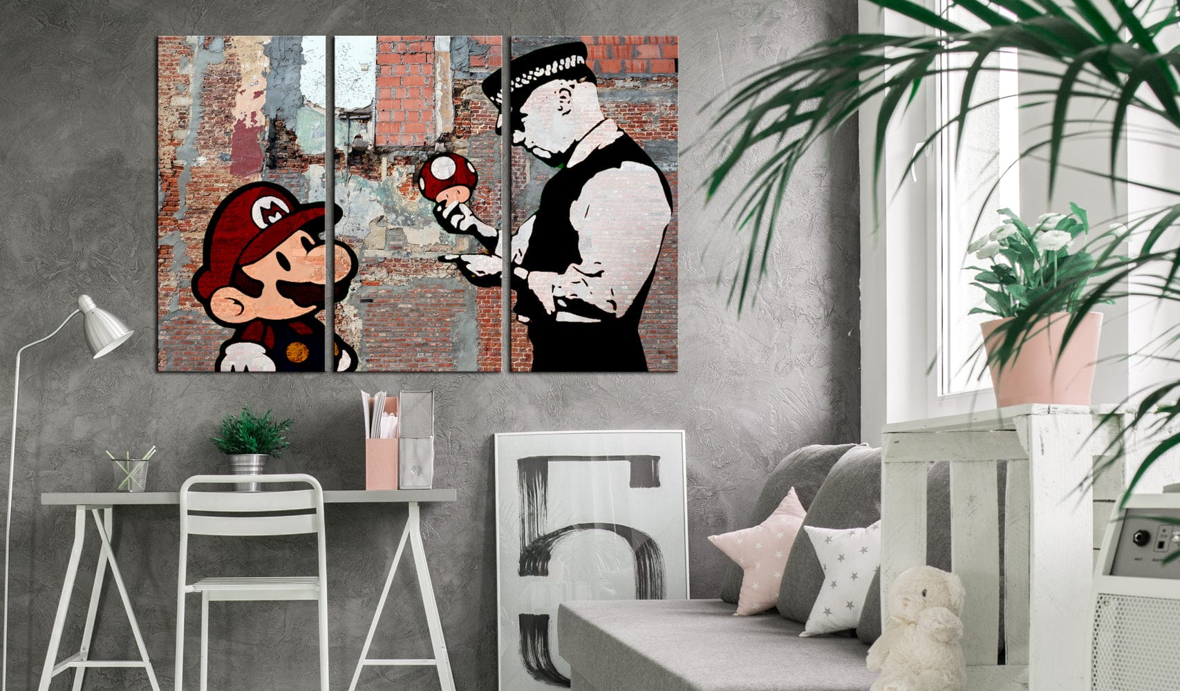Glezna - Banksy_ Warning Home Trends