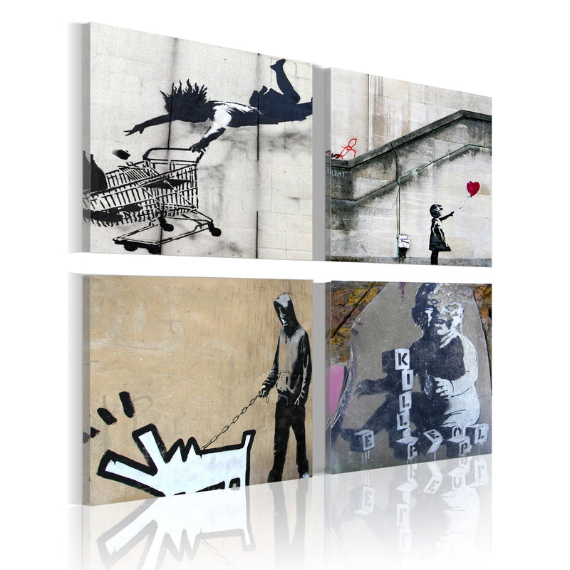 Glezna - Banksy - four orginal ideas Home Trends