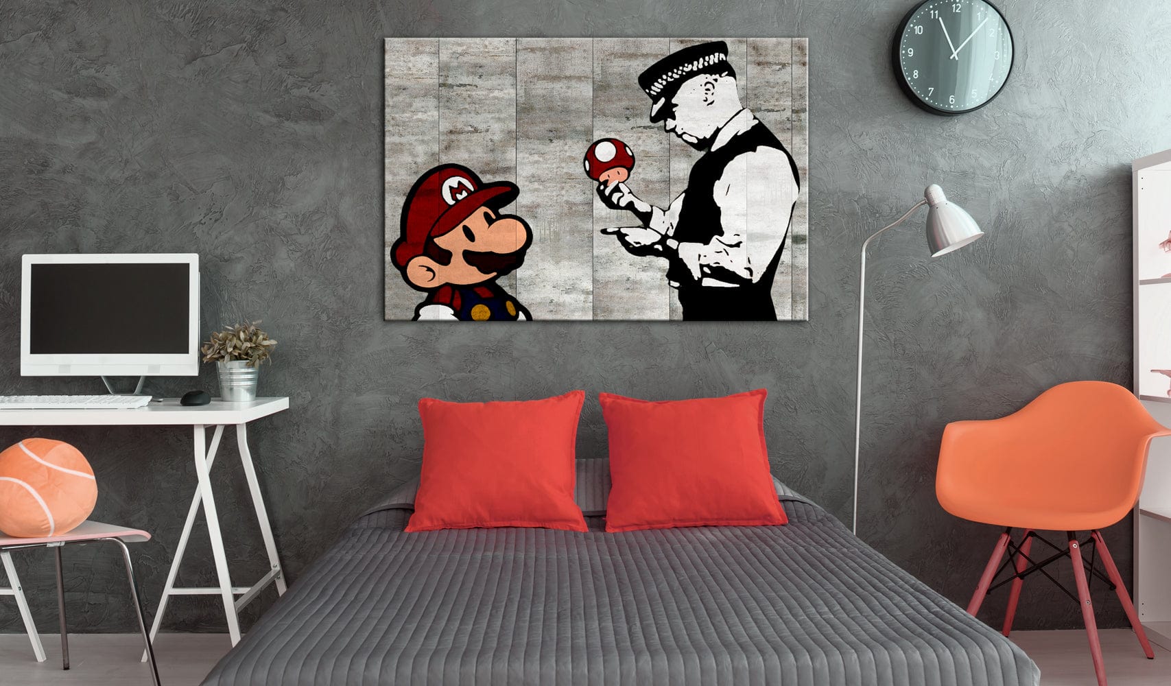 Glezna - Banksy on Concrete Home Trends