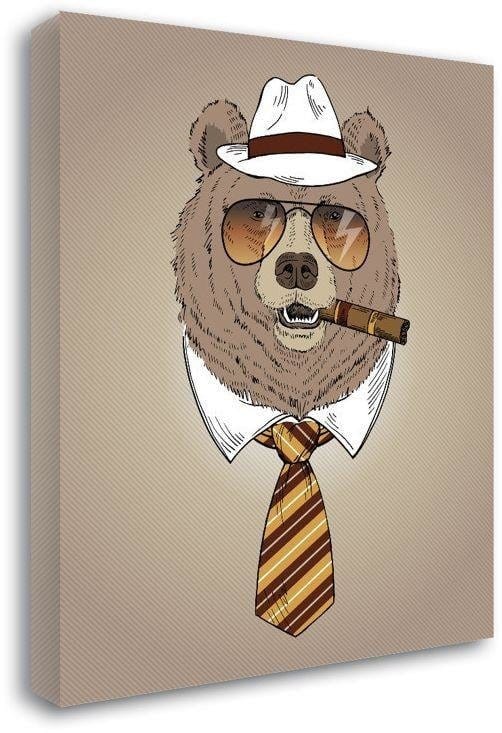 Kanva - Bear With Cigar  Home Trends DECO