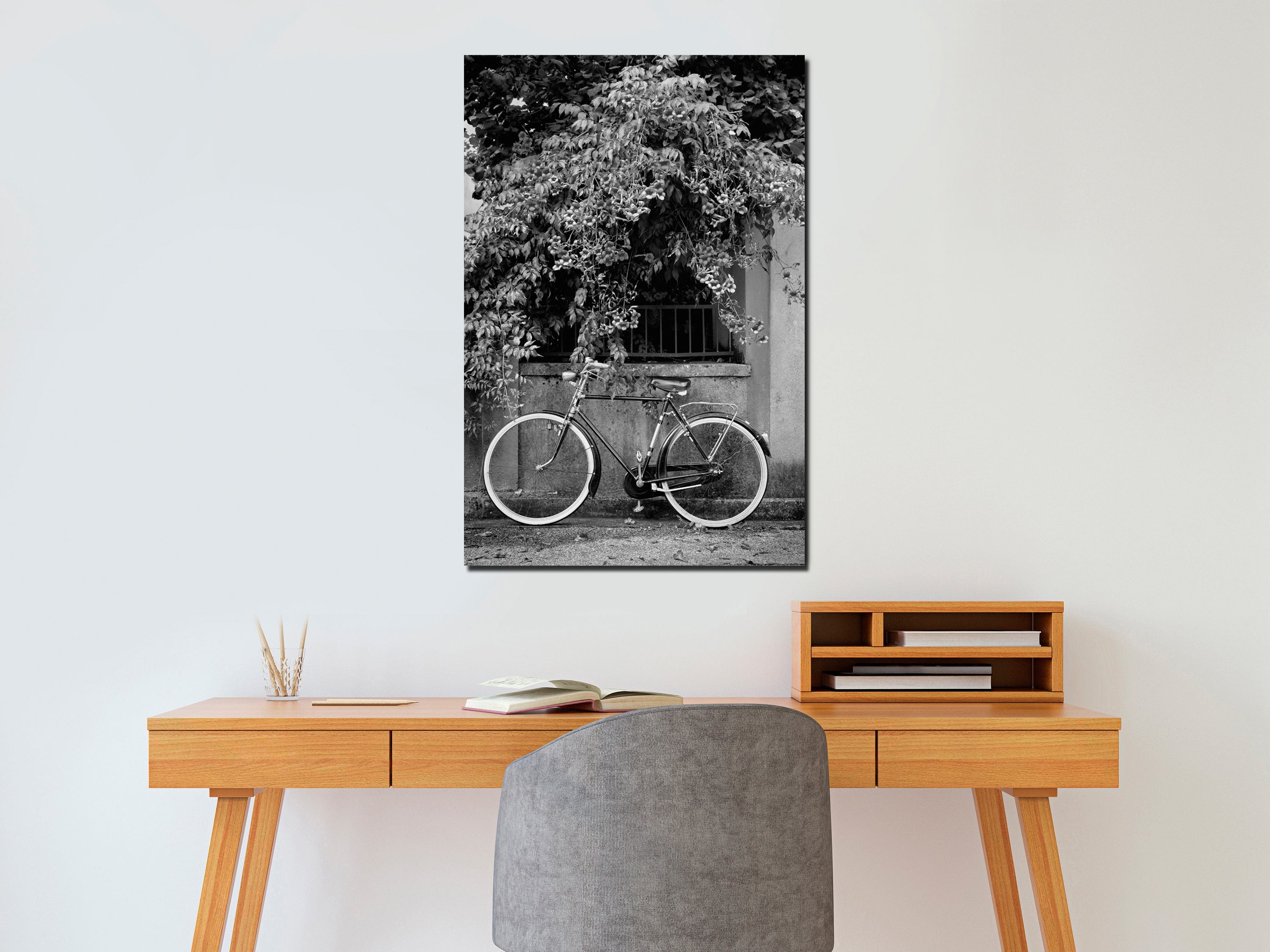 Glezna - Bicycle and Flowers (1 Part) Vertical Home Trends