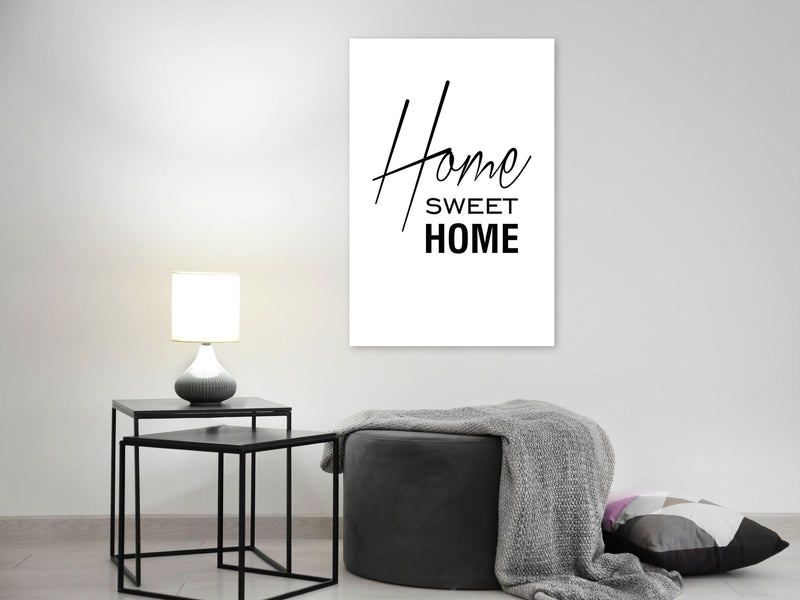 Glezna - Black and White_ Home Sweet Home (1 Part) Vertical Home Trends