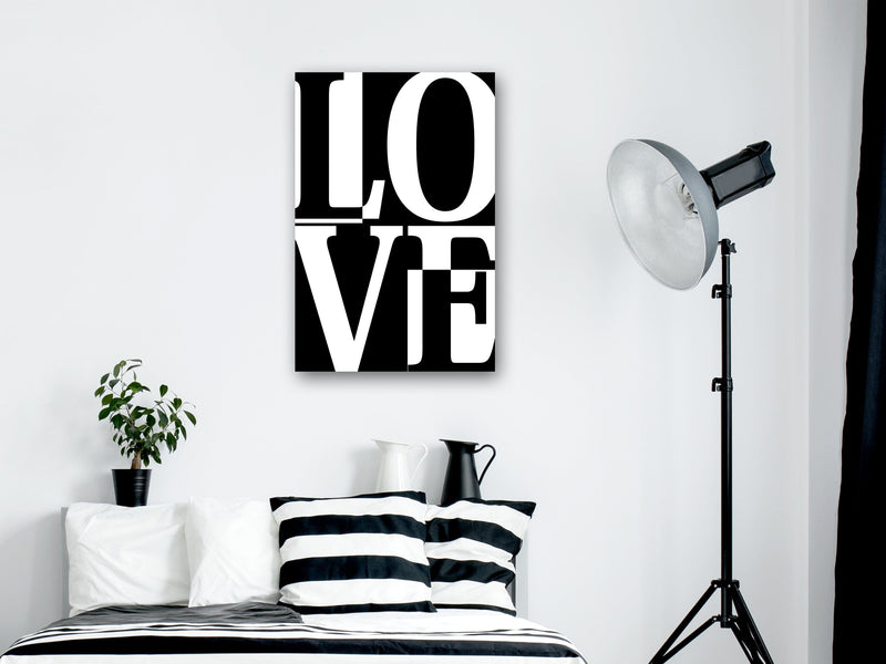 Glezna - Black and White Love (1 Part) Vertical Home Trends