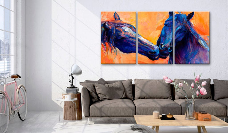 Glezna - Blue Horses Home Trends