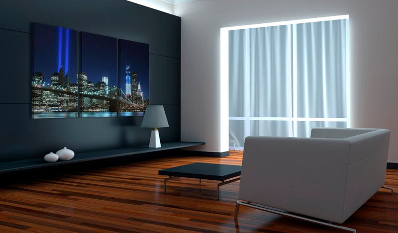 Glezna - Blue lights in New York Home Trends