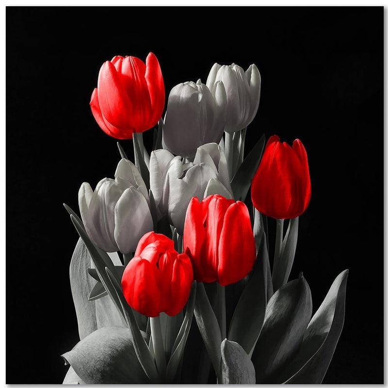 Kanva - Bouquet Of Red Tulips  Home Trends DECO
