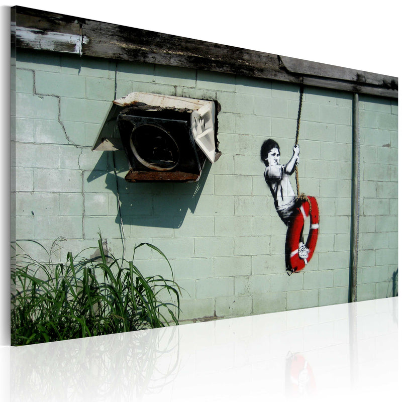 Glezna - Boy on a swing (Banksy) 60x40 Home Trends