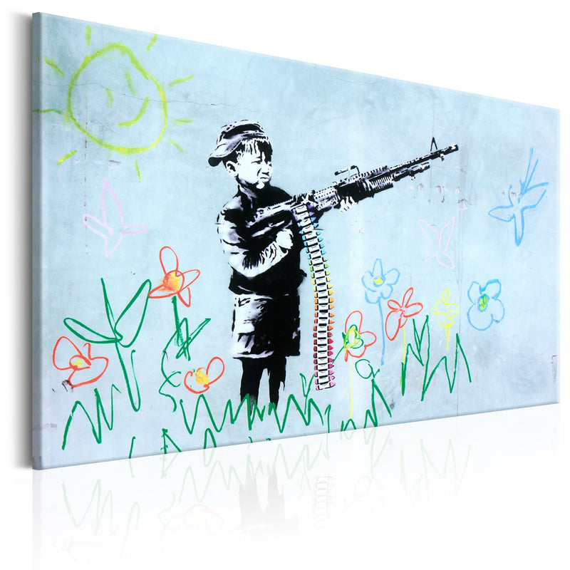 Glezna - Boy with Gun by Banksy Home Trends