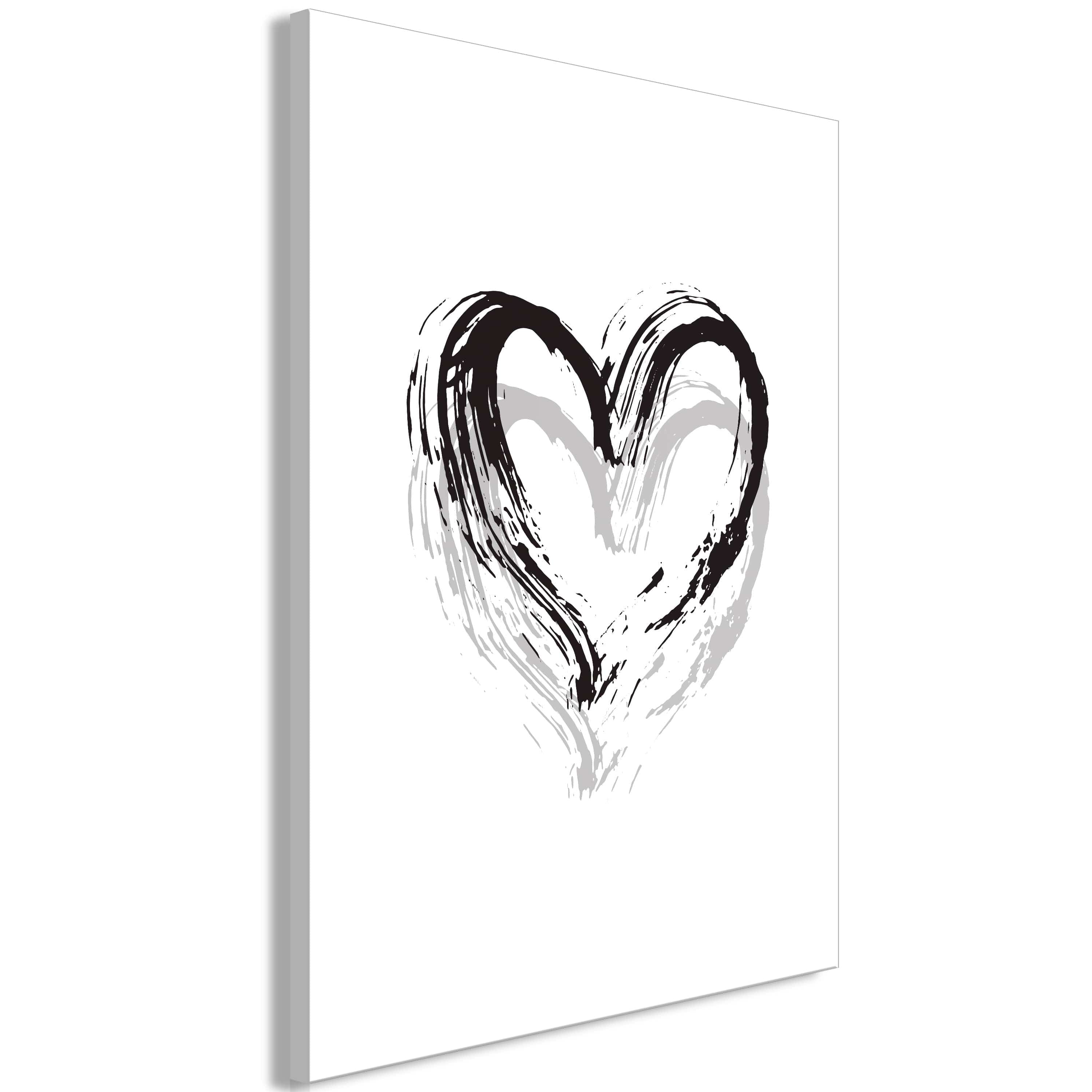 Glezna - Brush Heart (1 Part) Vertical Home Trends