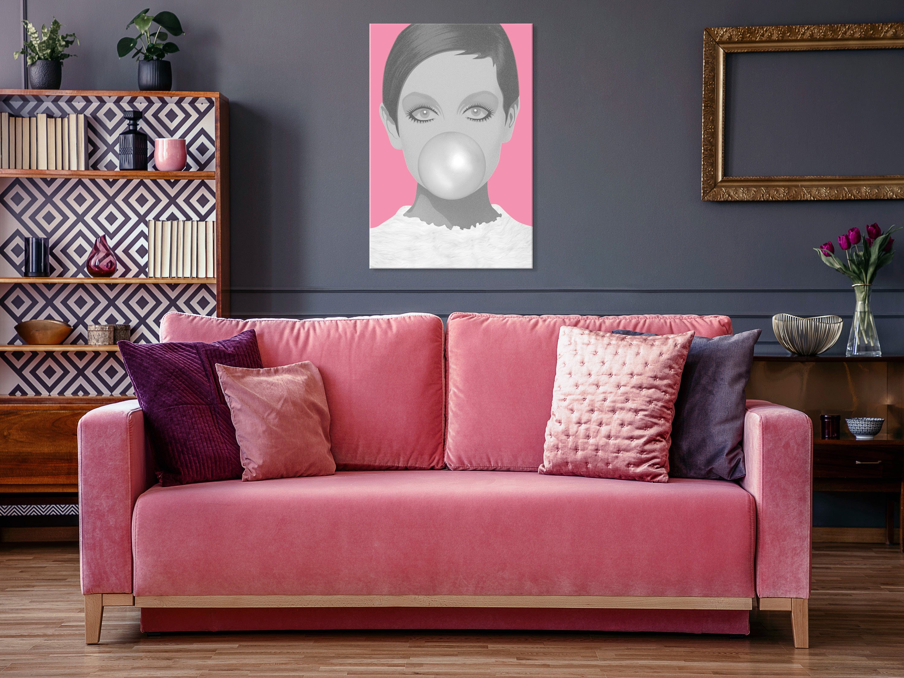 Glezna - Bubble Gum (1 Part) Vertical Home Trends