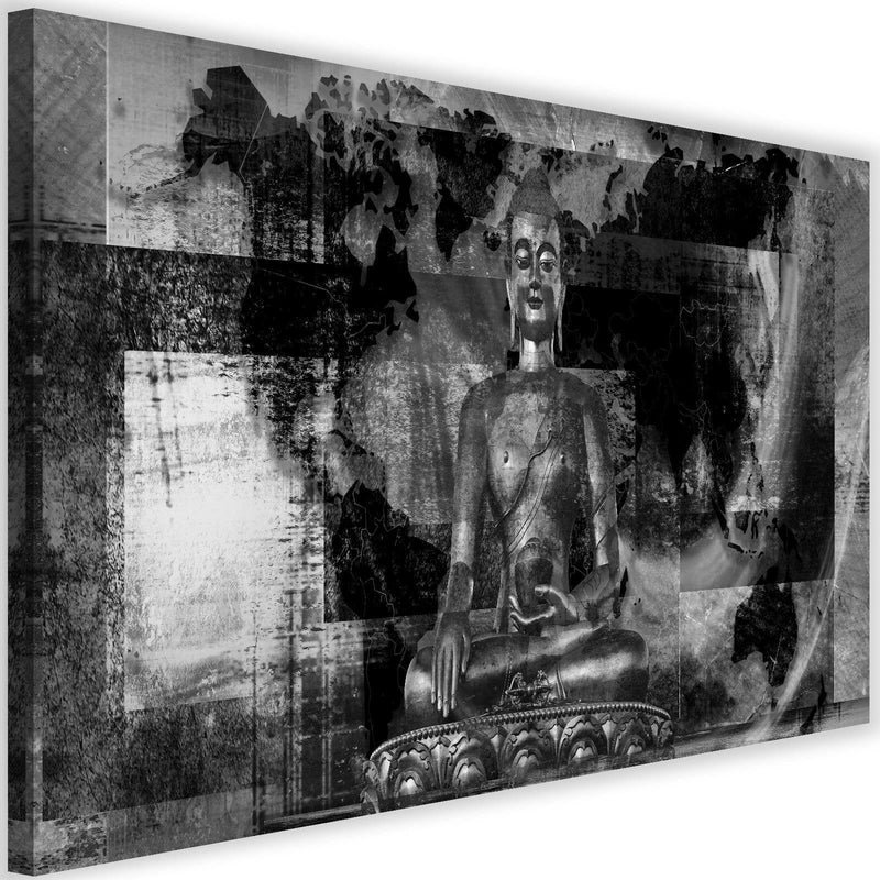 Kanva - Buddha And Abstract Background 3  Home Trends DECO